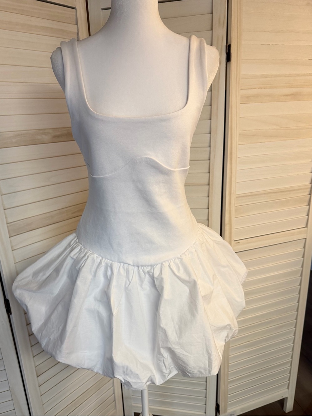 Zara White Mini Dress NWT Sz L